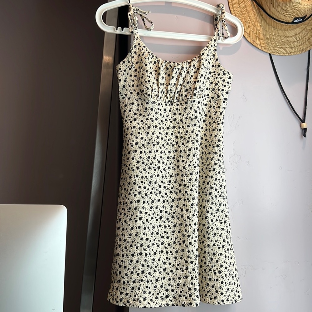 Cute white and black floral dress